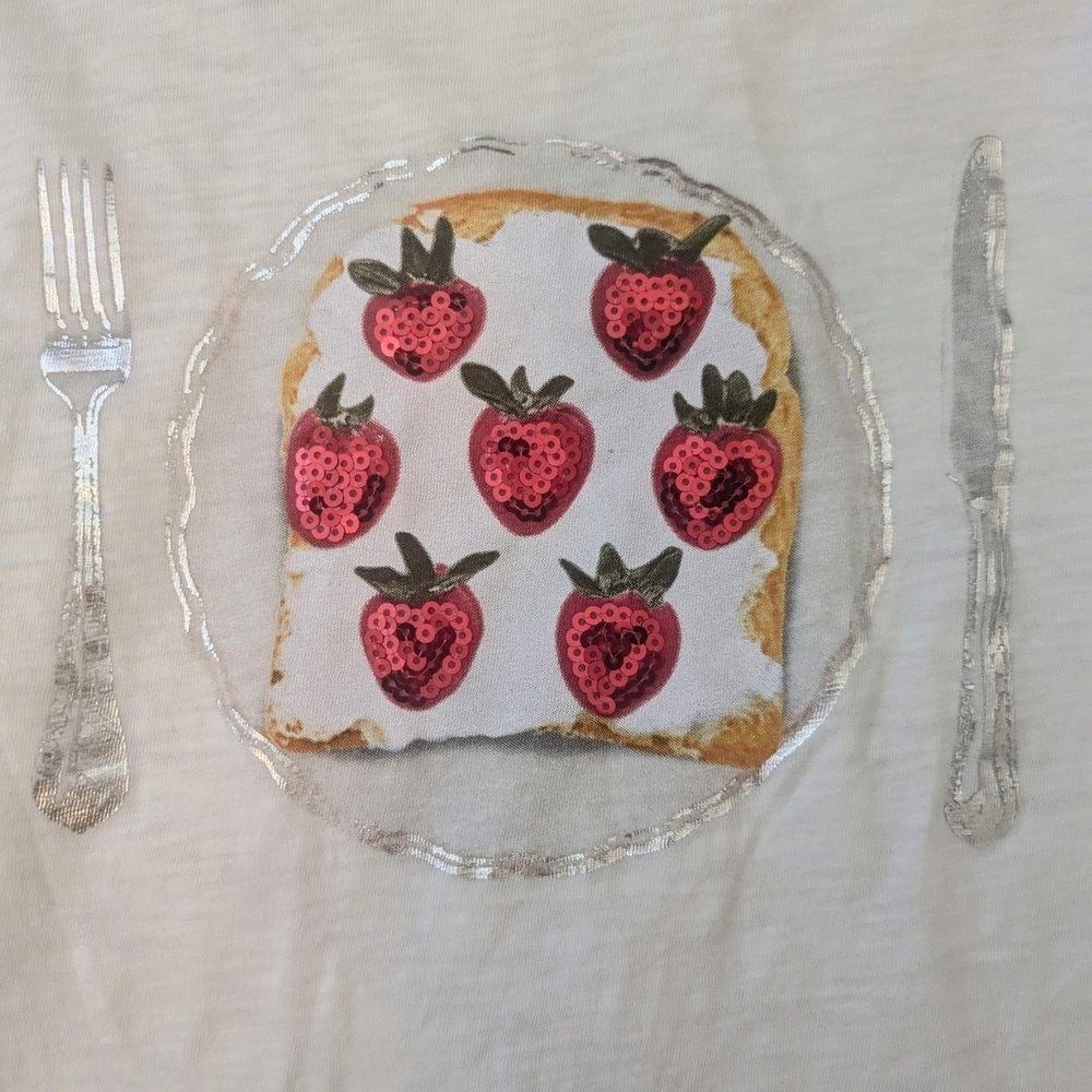 Crewcuts Strawberry Sequin Graphic Tee